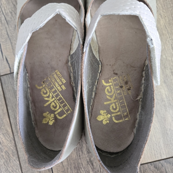 Rieker Mary Jane Women's Size 41 Cream Shoes - Picture 12 of 13